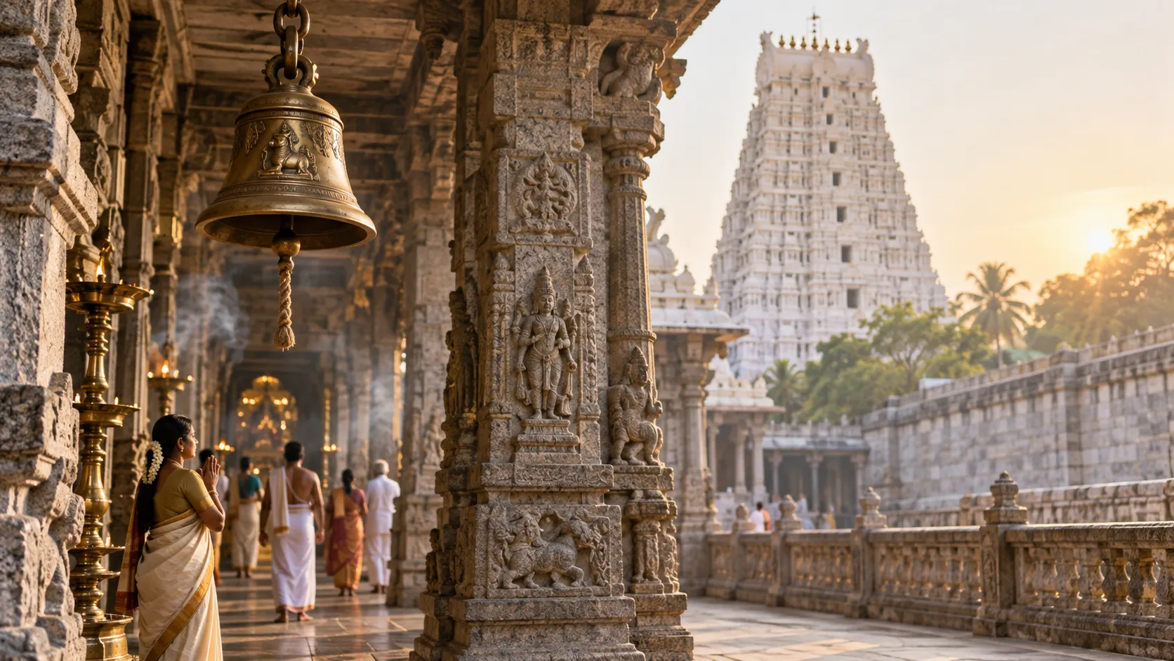 Artistic impression of a Srikalahasti spiritual journey